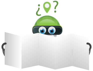 robotito buscando en el mapa